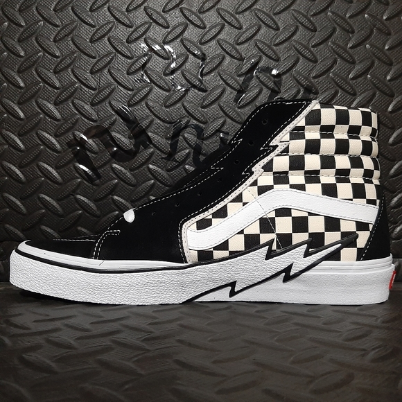Vans Sk8-Hi Bolt "lightning bolt Checkerboard" VN0A5JIVA04 - Picture 2 of 12
